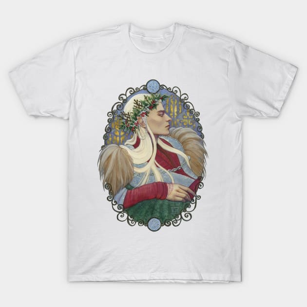 Elvenking in Winter T-Shirt by BohemianWeasel